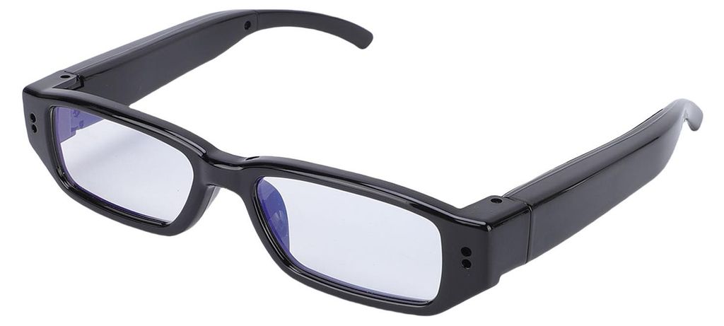 Kamera-Brille: 1080p HD, transparent, mit Bildstabilisator, Weitwinkel, Videoaufzeichnung, ideal zum Radfahren