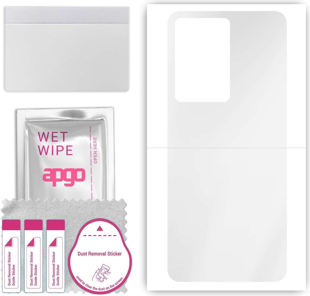 apgo Rückseite Schutzfolie, klar, kompatibel mit ZTE Tiabji A41 Pro, Hinten Hydrogel-Displayschutzfolie mit Positionierhilfe, kratzfest, einfache ...