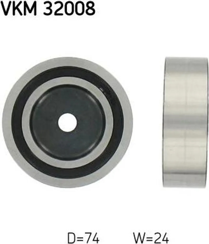 Galet de guidage courroie crantée SKF VKM 32008 pour Delta