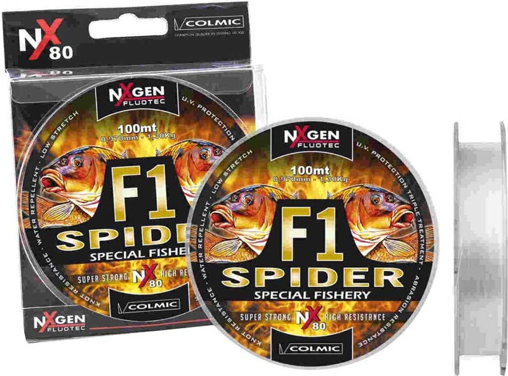 Colmic F1 Spider Monofile Schnüre 100 M Golden 0.300 mm Golden 0.300 mm