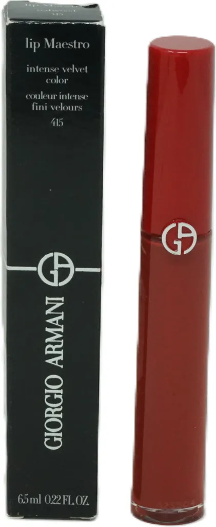 Rouge à lèvres Lip Maestro Giorgio Armani 415 Redwood pour un look chic