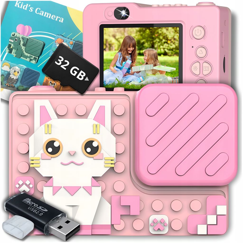 DIGITÁLNÍ FOTOGRAFICKÁ KAMERA PRO DĚTI 40 Mpx GAME SELFIE Obrázek produktu 