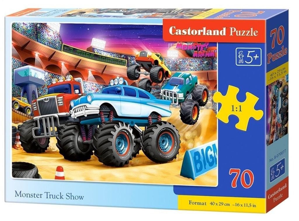 Castorland B-070077, 70 szt., Pojazdy, 5 lat(a) Zdjęcie produktu 