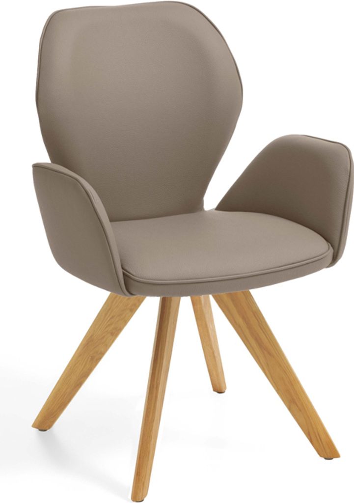 Niehoff Sitzmöbel Colorado Trend-Line Design-Armlehnenstuhl Eichengestell - Polyester