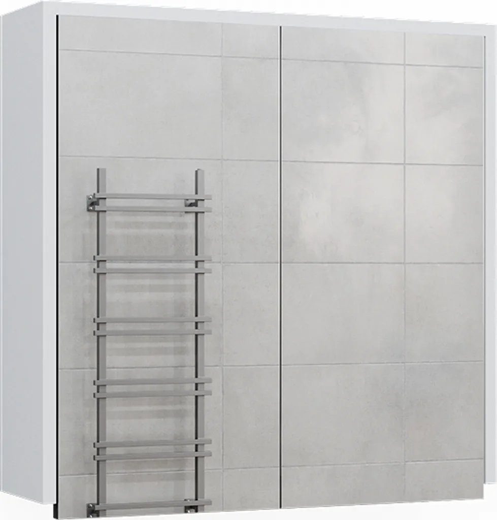 Meuble miroir de salle de bain Vicco Maltin bicolore 60 cm deux portes