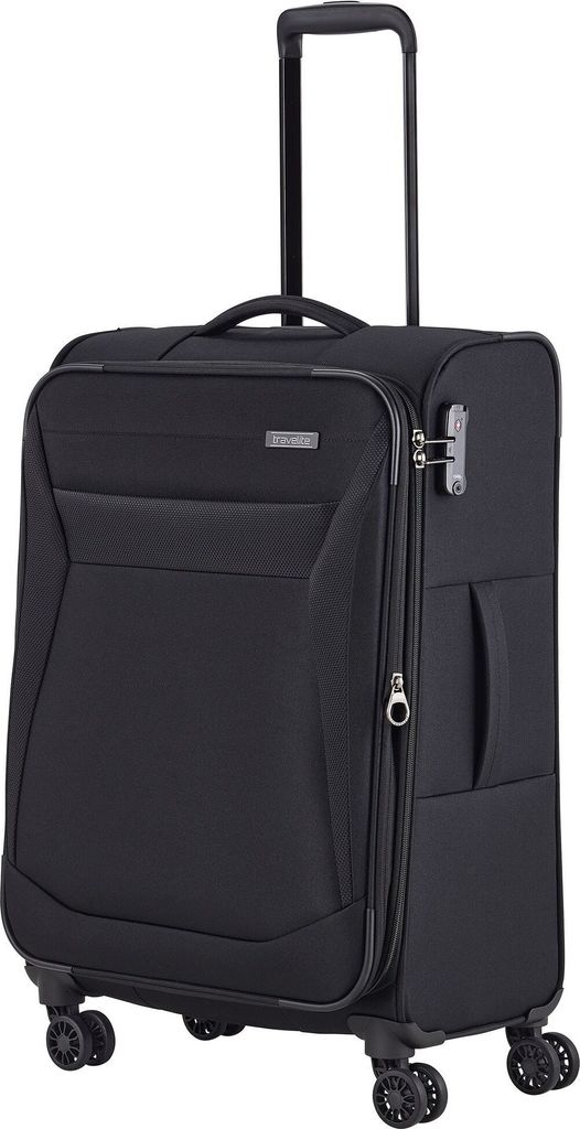 Travelite Látkový cestovní kufr Chios Black EXP M 60/66 l Obrázek produktu 