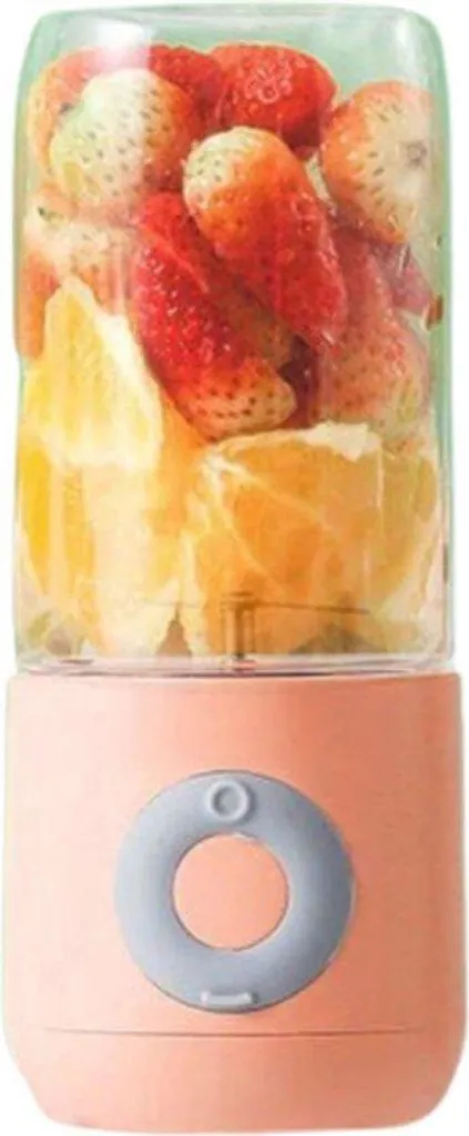 Mixeur de Voyage USB 500ml Rose Idéal pour le Sport et le Travail