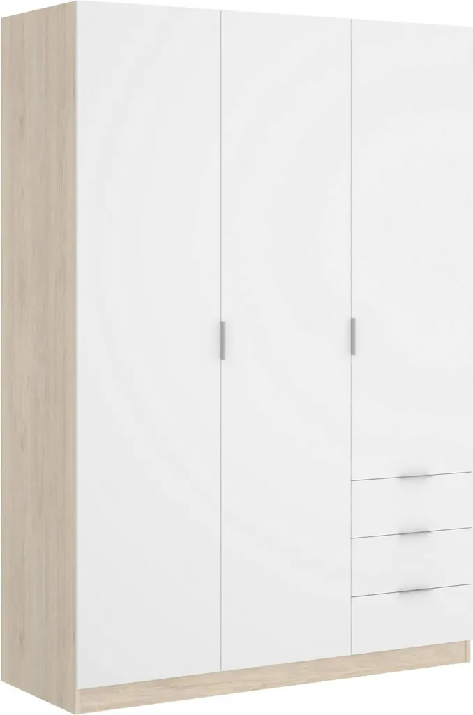 Armoire Blanche avec Porte-manteaux Astru 3 Portes Design Pratique