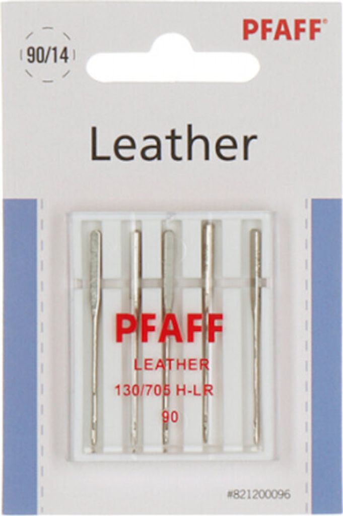 A package of Pfaff sewing machine needles for leather.