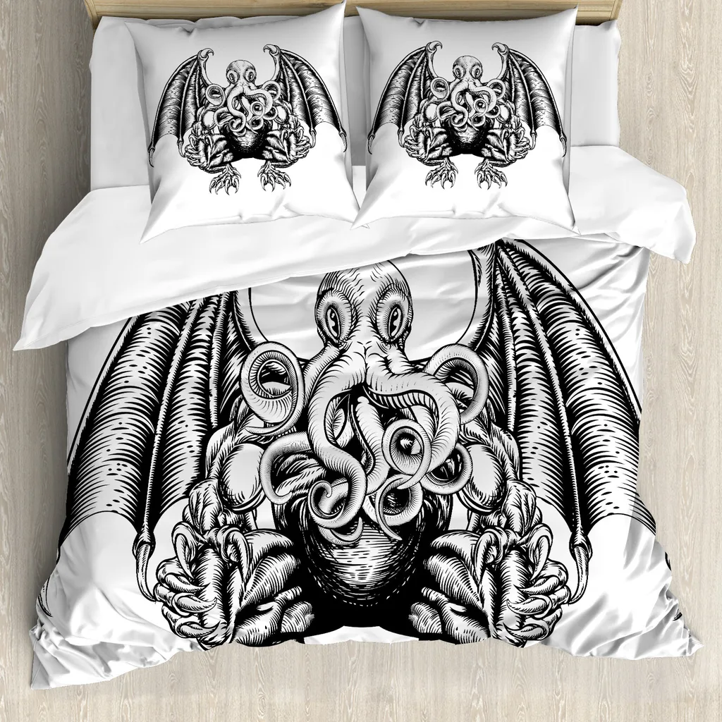 Set Copripiumino Mostri Cosmici 200x200 ABAKUHAUS | Design Minimal Goth