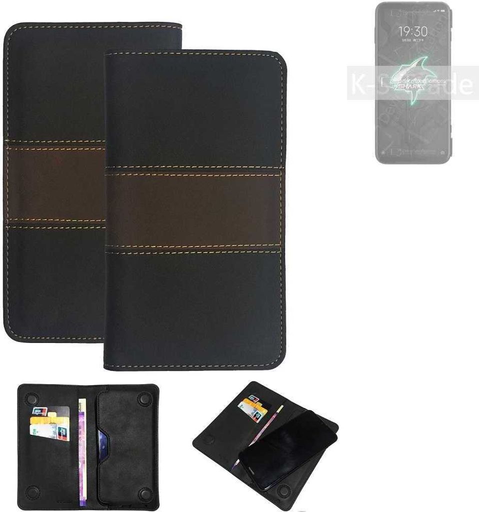 K-S-Trade Hülle Handyhülle kompatibel mit Xiaomi Black Shark 3 Pro Schutzhülle Walletcase Bookstyle Tasche Schutz Case Handytasche Wallet Cover