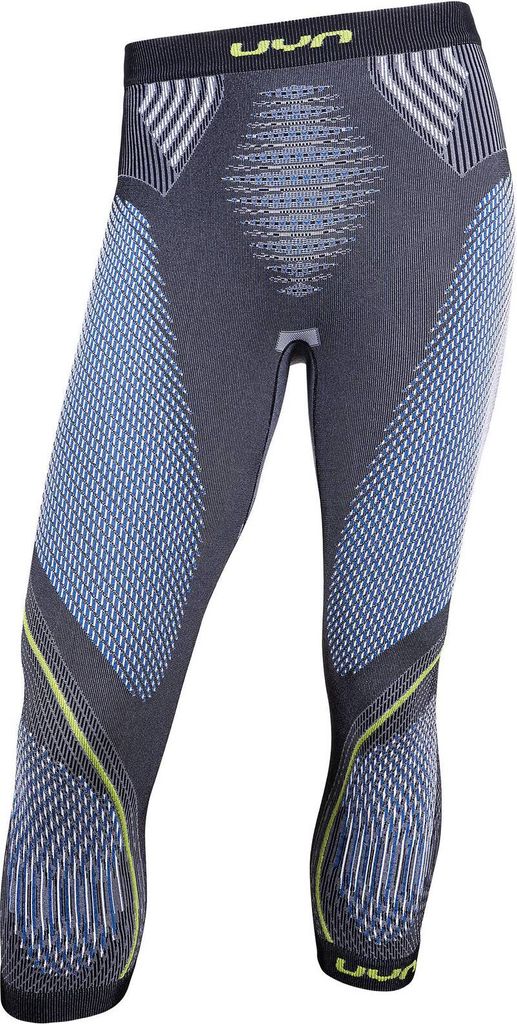 UYN Evolutyon Winter Funktionshose melange Herren anthrazit melange/blue/yellow shiny S/M