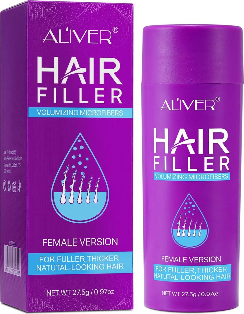 Aliver Haarverdichter für Frauen - 27,5 g Dunkelbraun