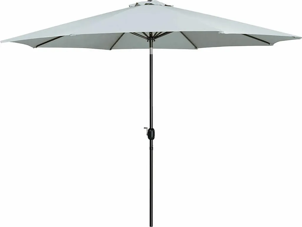 Marbueno Ombrellone Acciaio 8 Montanti D270 cm Bianco Esterni