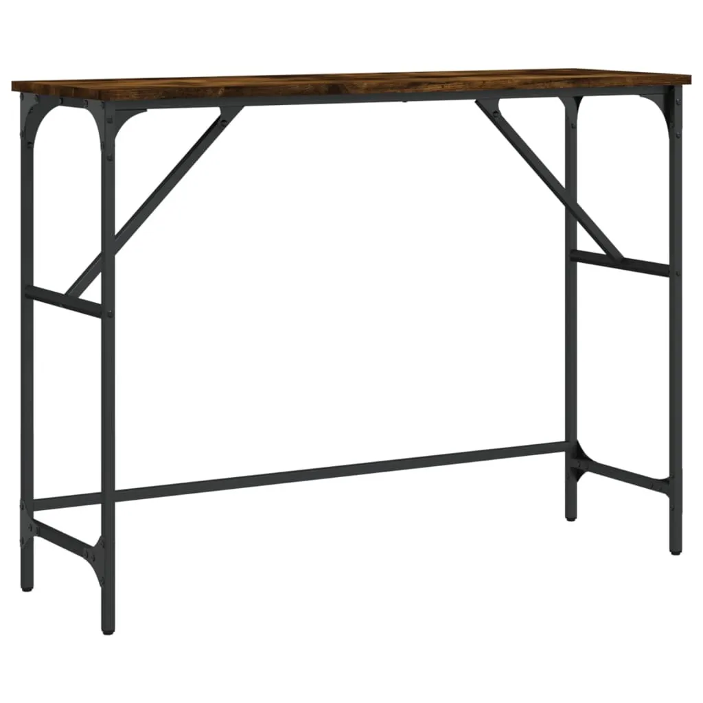Consolle Rovere Fumo 100x32x75 cm SYFAX - Legno Multistrato Top