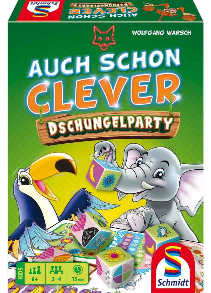 Jeu de dés Auch schon clever Fête de la jungle Schmidt Spiele 40682