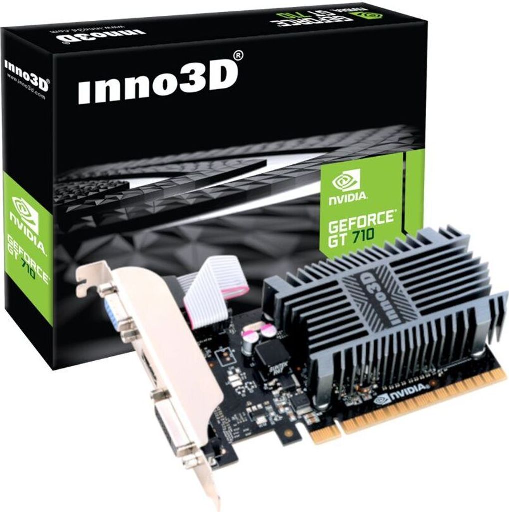 GeForce GT710 (passiv gekühlt, HDMI, DVI-D, VGA) Produktbild 
