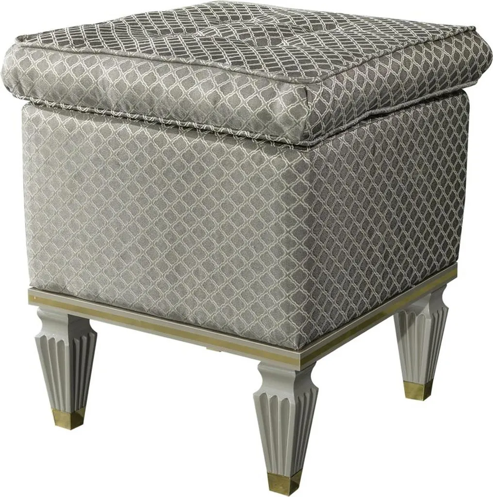 Pouf Repose-Pieds Gris : Soulagez vos Jambes avec ce Tabouret Ergonomique