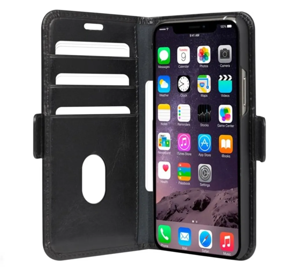 Housse Portefeuille iPhone 11 Pro Max dbramante1928 Copenhagen Noir