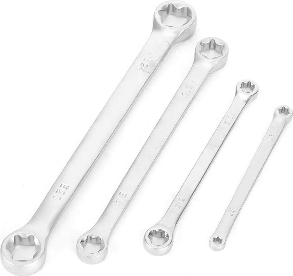 Set Professionale 4 Chiavi E-Torx E8-E24 Acciaio Cr-Mo Certificato