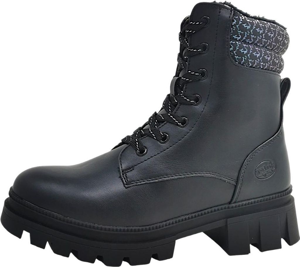 Dockers by Gerli Kinderschuhe Mädchen Schnürstiefel Schwarz Freizeit, Schuhgröße:37 EU