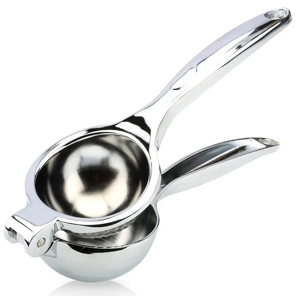 Presse-citron manuel en métal et presse-lime ergonomique - Ustensile Inox