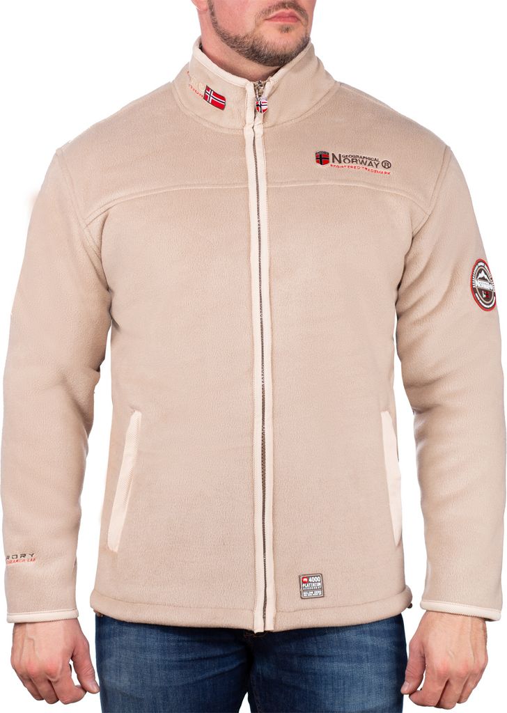 Geographical Norway Herren Fleecejacke baubolt Camel - Obrázok produktu 