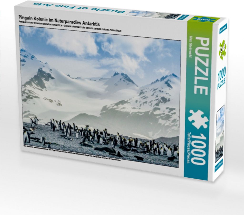 CALVENDO Puzzle Pinguin Kolonie im Naturparadies Antarktis | 1000 Teile Lege-Größe 64x48cm Foto-Puzzle für glückliche Stunden