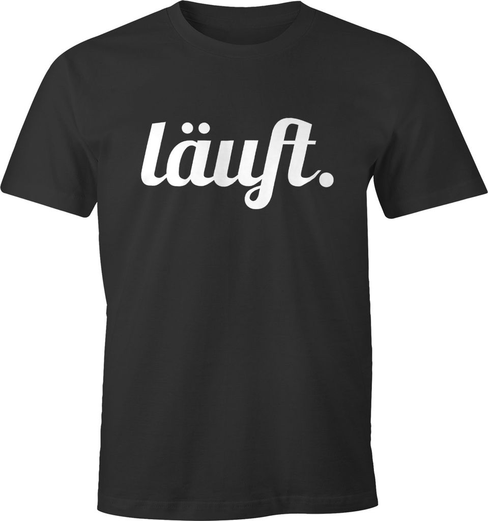 cooles lustiges Herren T-Shirt - läuft - Fun-Shirt Moonworks anthrazit XXL