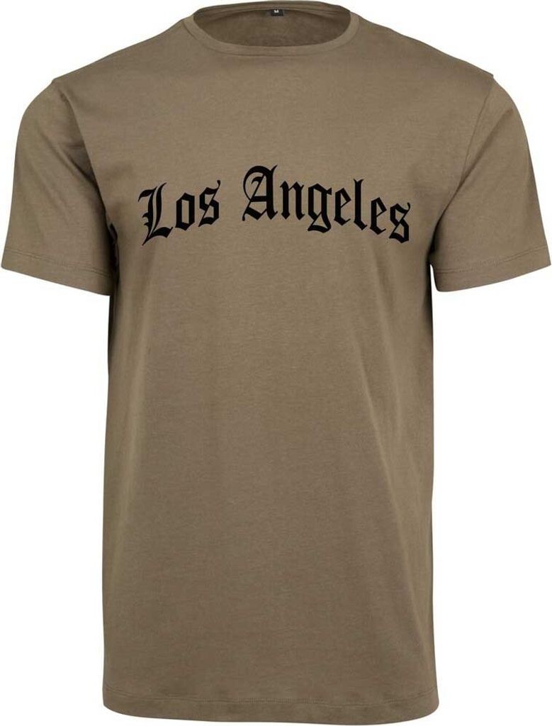 Mister Tee Los Angeles Wording Kurzarm-t-shirt Grün L Mann Grün L
