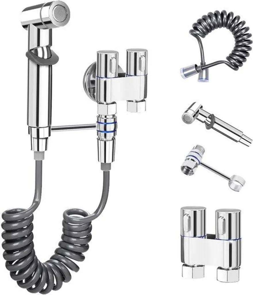 Dites adieu aux irritations avec la douchette de bidet chrome 1,5 m - 2