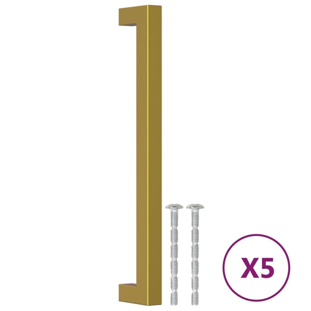 Möbelgriffe 5 Stk. Golden 192 mm Edelstahl