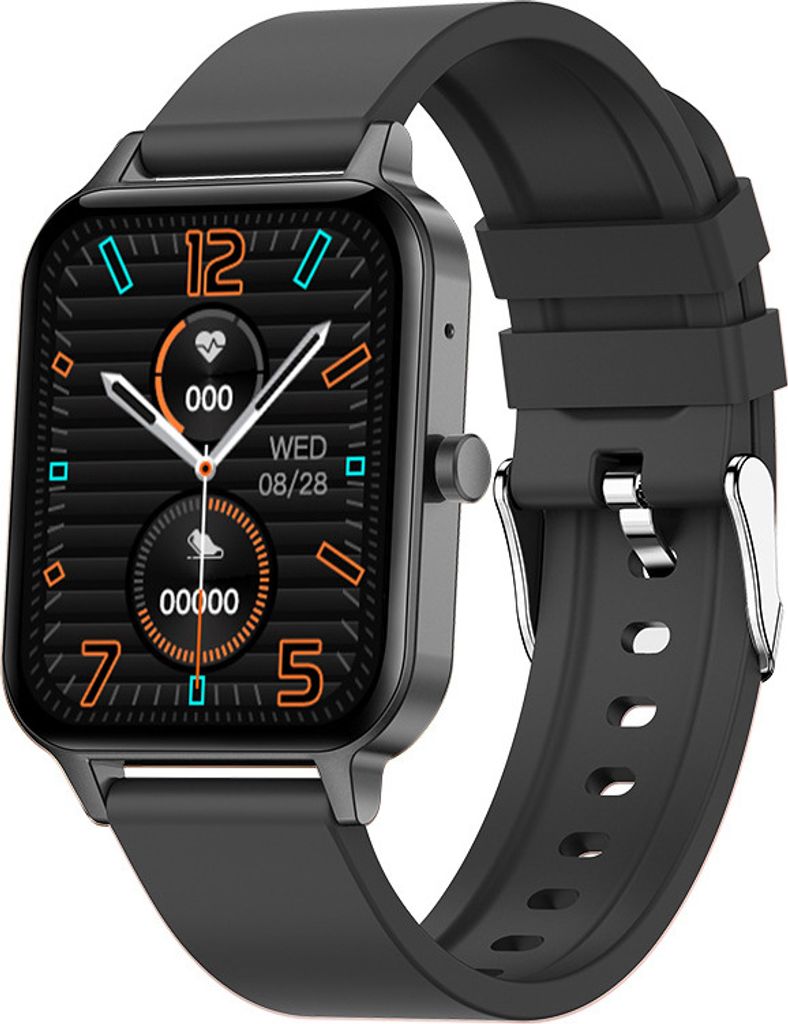 INF MX7 Smartwatch: Bluetooth-Anrufe & Gesundheitsüberwachung Schwarz