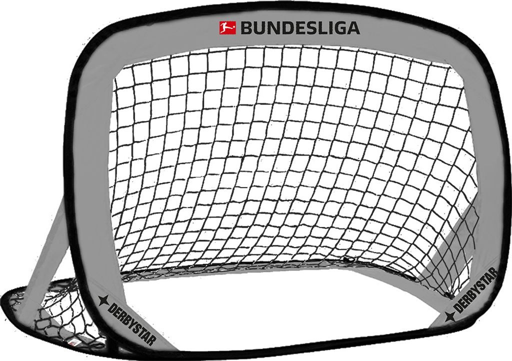 DERBYSTAR Bundesliga Pop up Goal 2er Set v22 , Gr.120 x 80 x 80 cm, grau