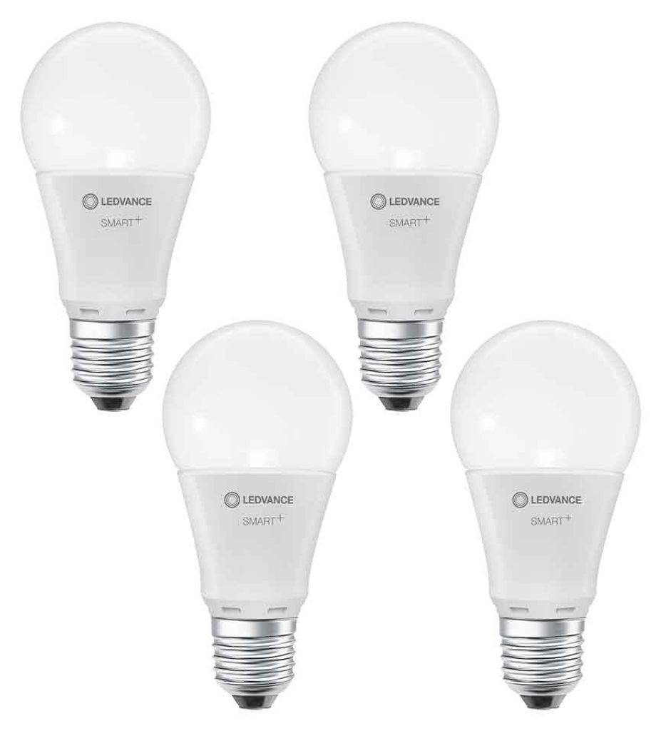 4 x Ledvance LED Smart+ A60 Birne 9,5W = 75W E27 matt Produktbild 