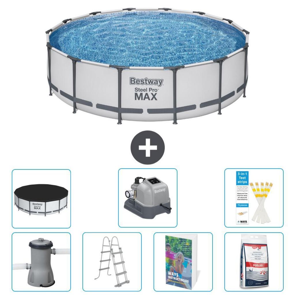 Bestway Steel Pro MAX Rund - 427x122 cm - 8-teilig S649