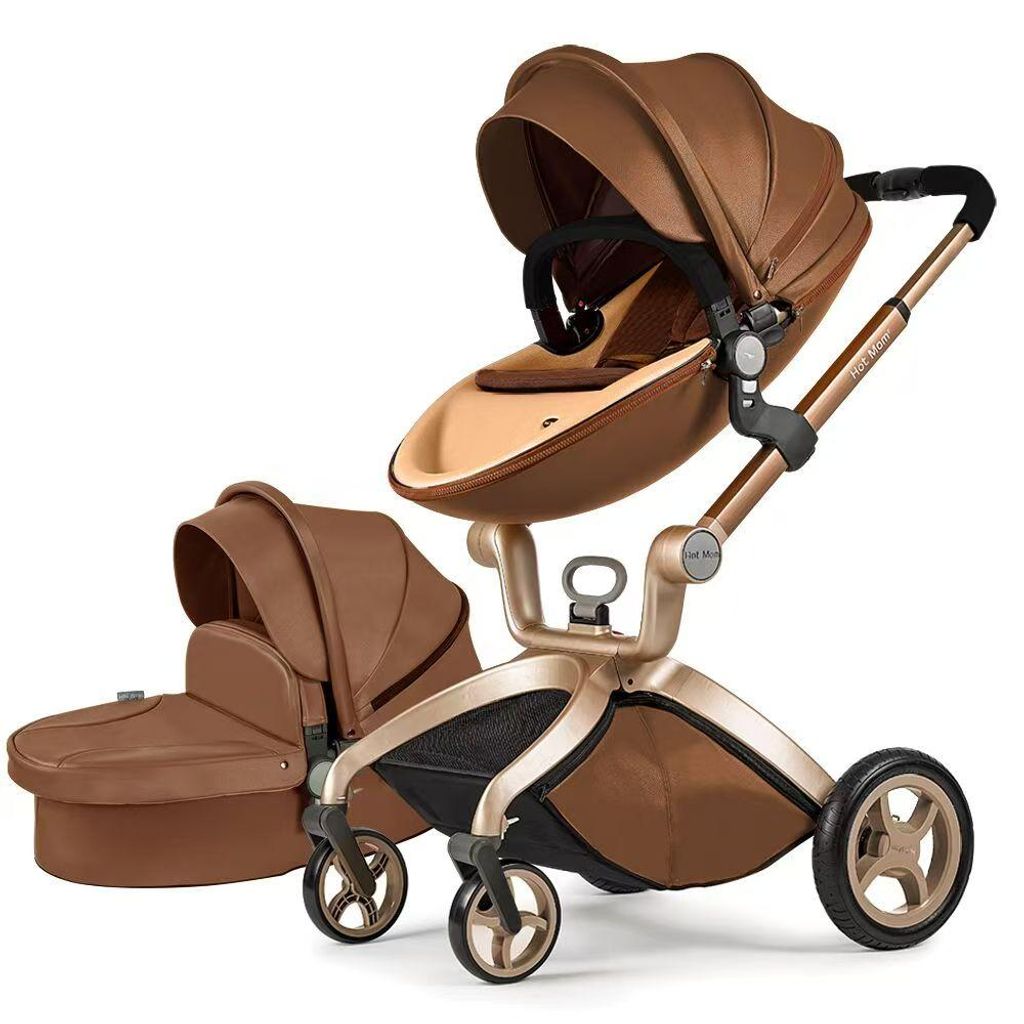 Hot Mom Kinderwagen Klassik Kombikinderwagen 2in1 Riesenset Produktbild 