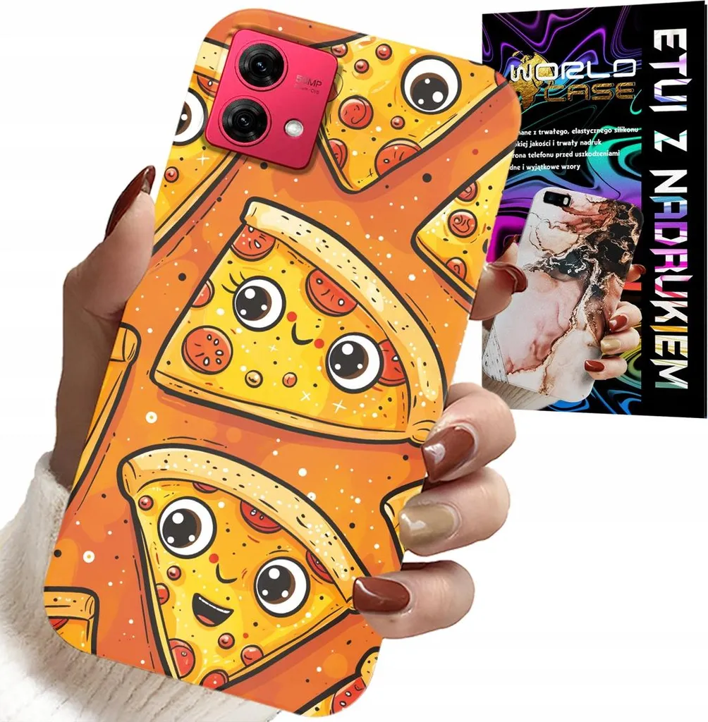 Cover Motorola Edge 40 Neo Pizza Design - Protezione in Alluminio Top