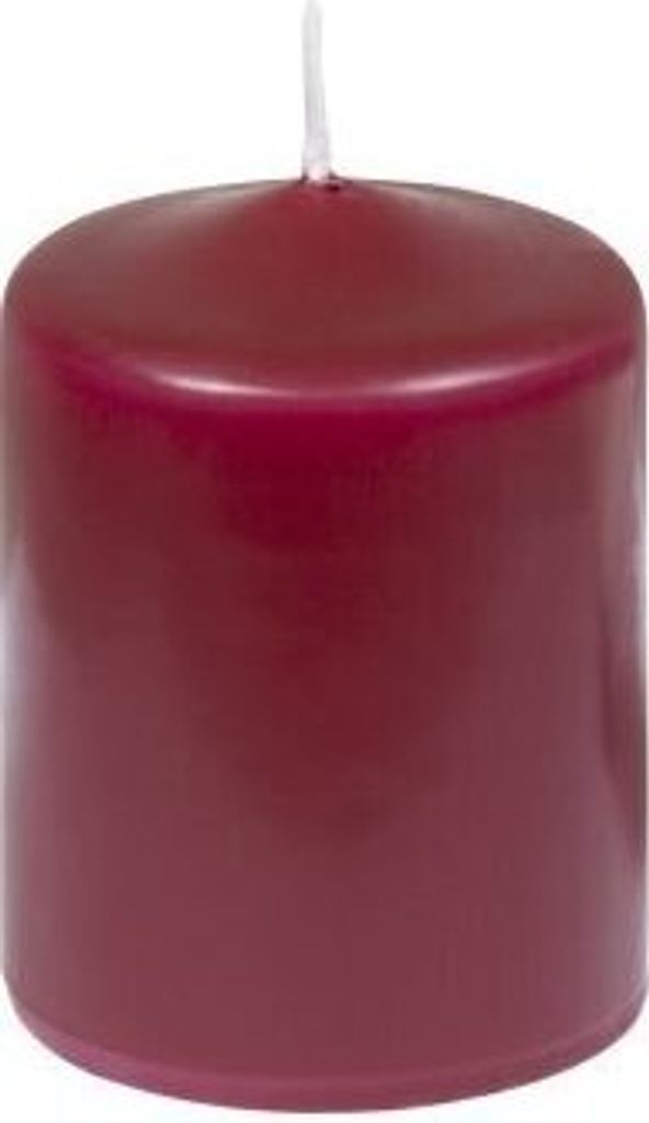 Premium Stumpenkerzen Burgund 80 x 60 mm, 1 Stück