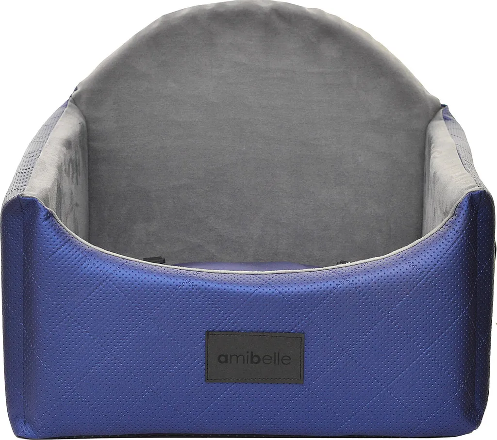 Seggiolino per cani Seggiolino per cani in pelle artificiale ZULA BLUE 48 x 48 cm