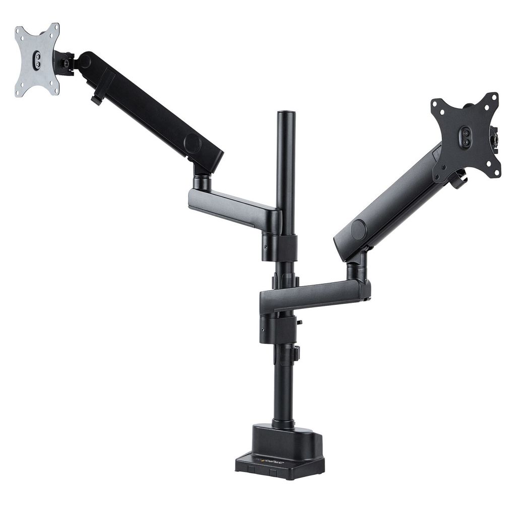 StarTech.com Dual Monitor Halter für Tischmontage - Flexible Monitorarm für 2x VESA Monitore bis zu 32 Zoll(8kg) - Vertikal Stapelbare Arme - Hö...
