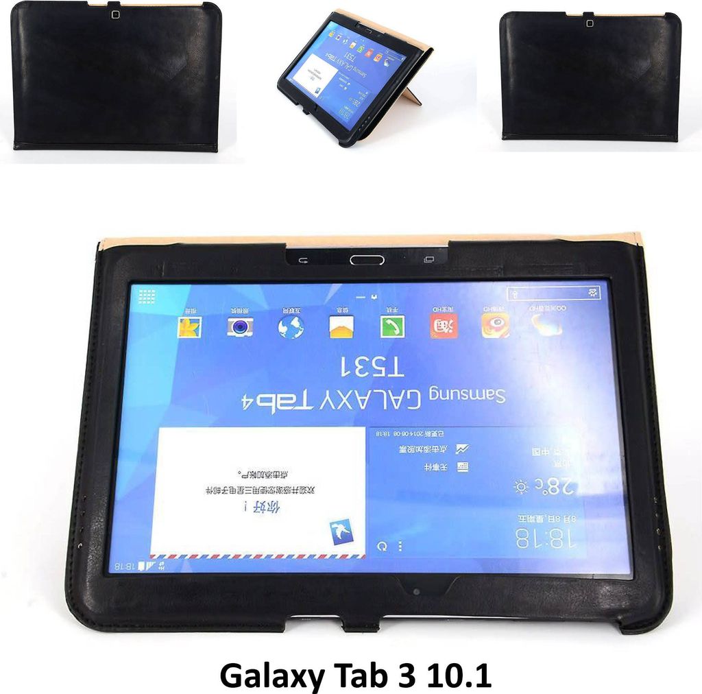Samsung Black Book Case Tablet for Galaxy Tab 3 10.1