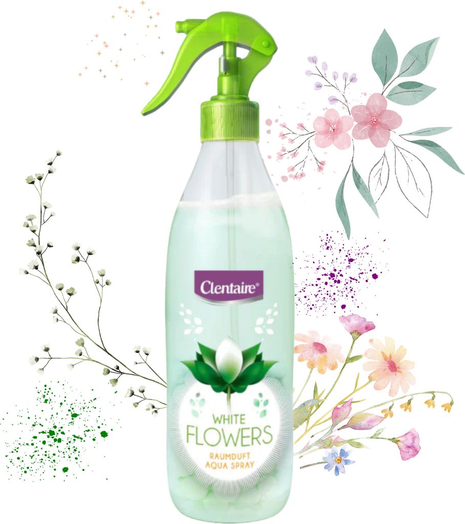 CLENTAIRE Lufterfrischer & Textilerfrischer White Flowers 1 Produktbild 