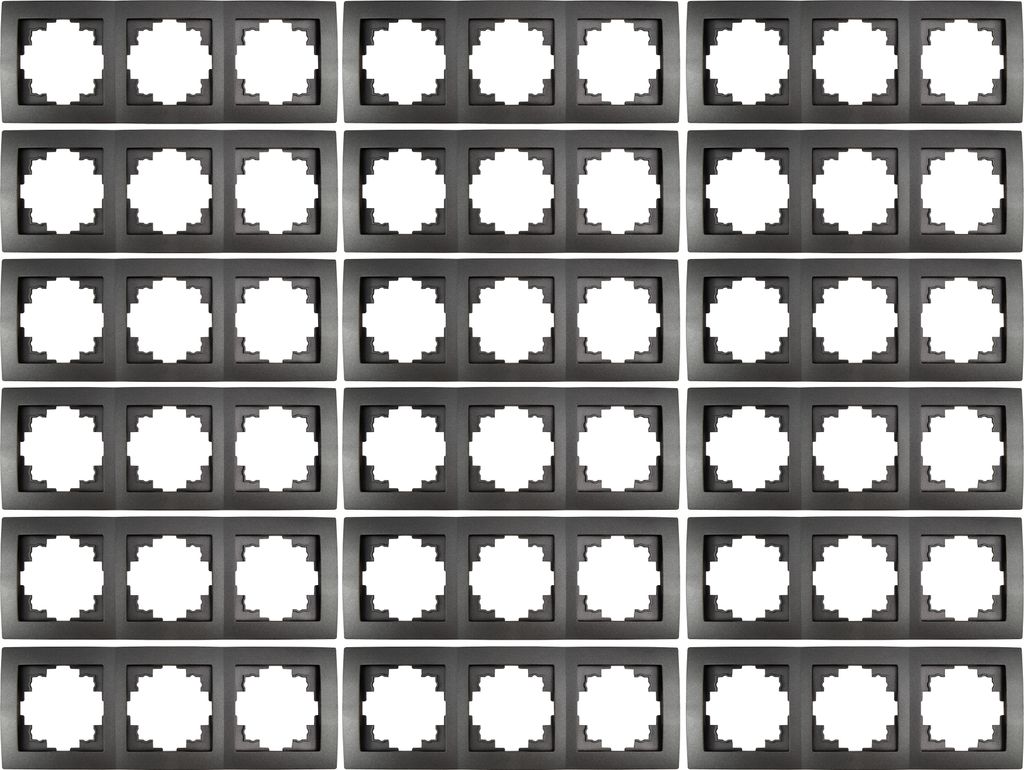 18x Rahmen McPower "Flair", 3-fach, anthrazit, matt