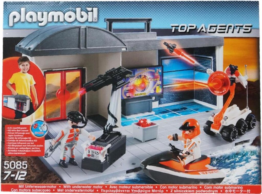 PLAYMOBIL, Transportables Hauptquartier Top Agents mit Produktbild 