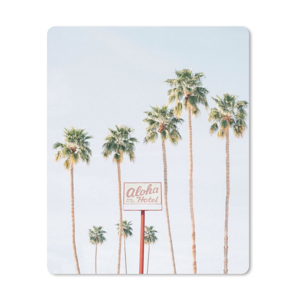 MuchoWow Mauspad Mousepad Palmen - Sommer - Natur - Himmel 30x40 cm - Mousepads - Maus Mat - Pad - Mausunterlage - Mausmatten