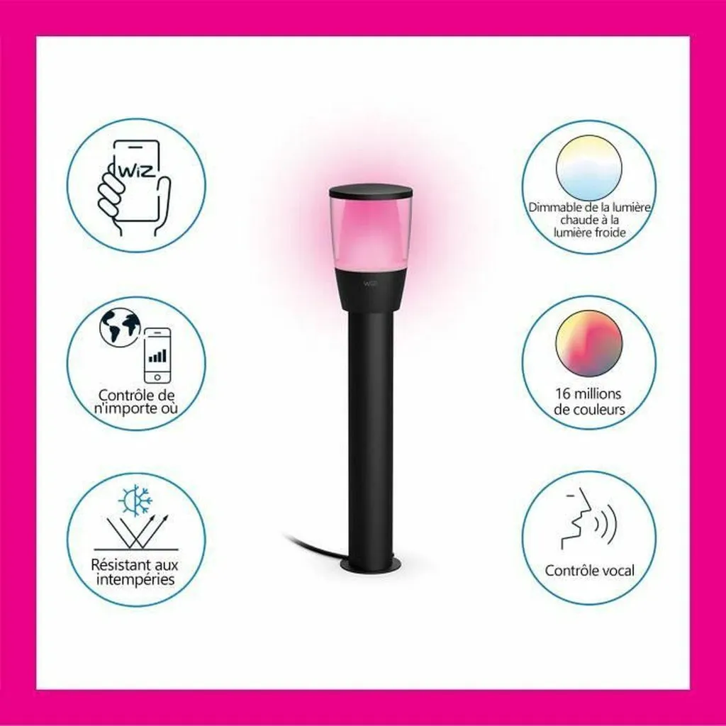 Lampada solare Wiz Elpas nera 400 lm - 2