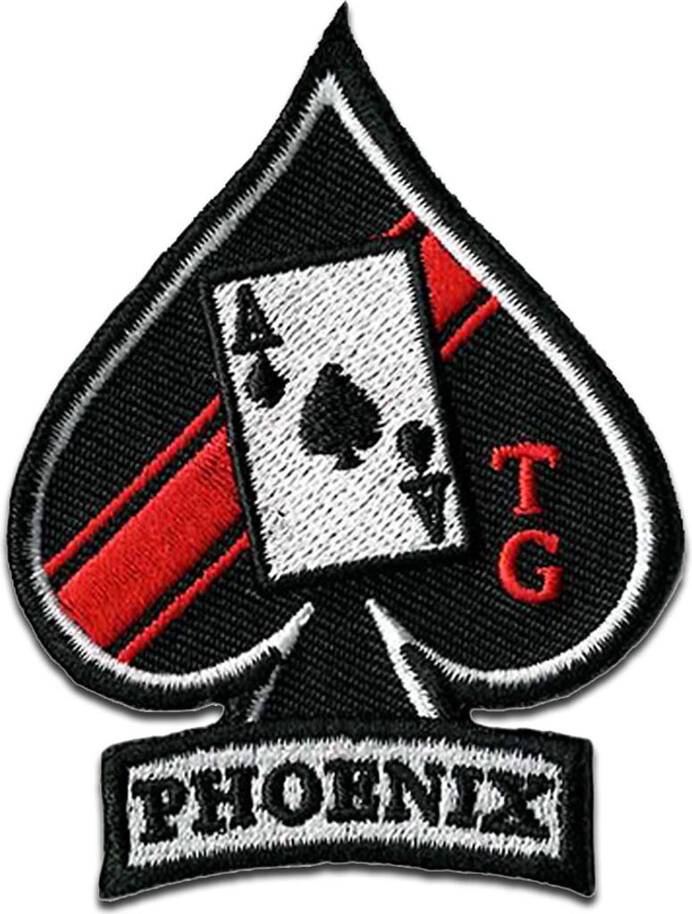 Comercial Mercera Top Gun Maverick Phoenix - Aufnäher, Bügelbild, Aufbügler, Applikationen, Patches, Flicken, zum aufbügeln, Größe: 7,4 x 5,6 cm