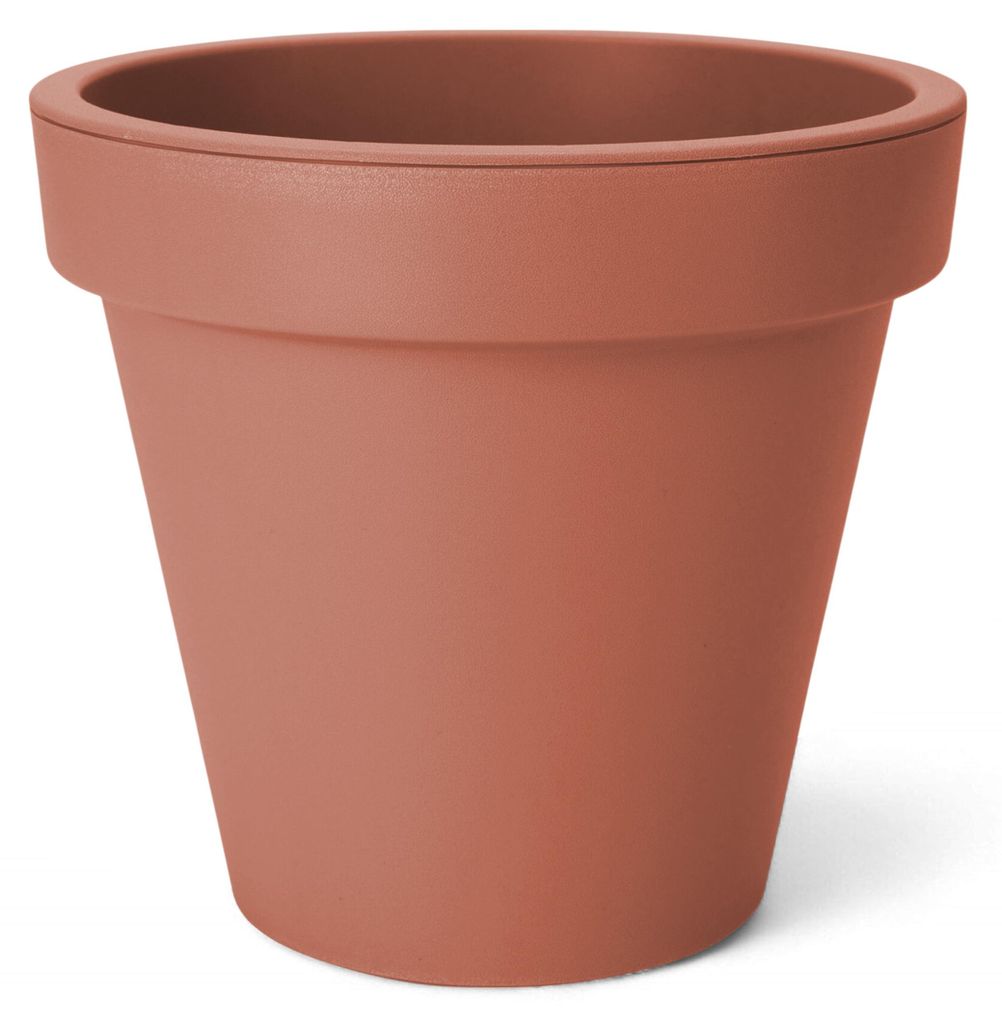 Kunststoff Pflanzkübel L rund Ø 48 cm - terracotta - Produktbild 