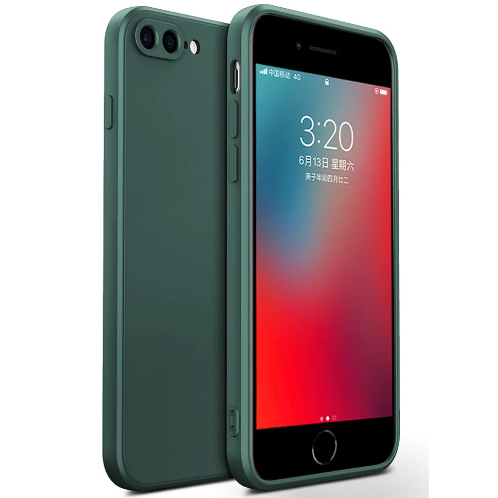 Custodia per iPhone 8 Plus Silicone Liquido - Qualità Garantita - 1
